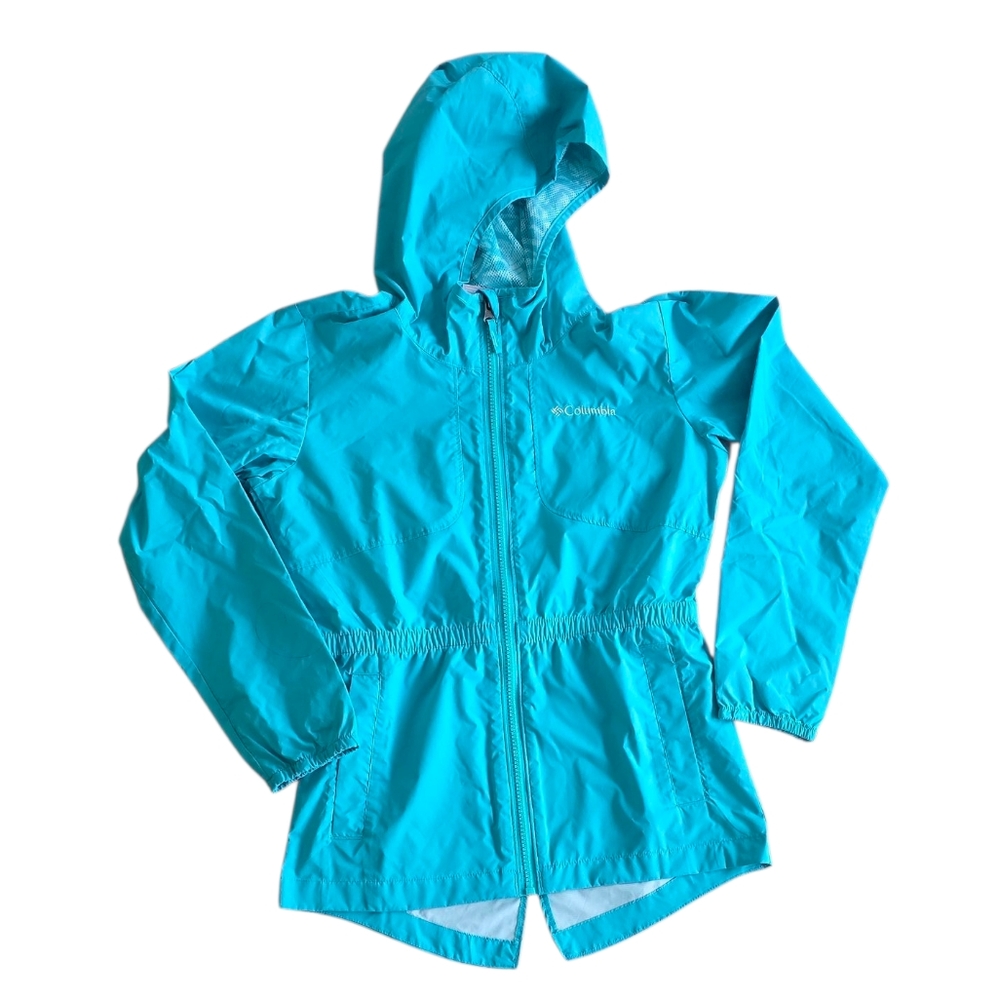 Girls Columbia Turquoise Windbreaker Jacket